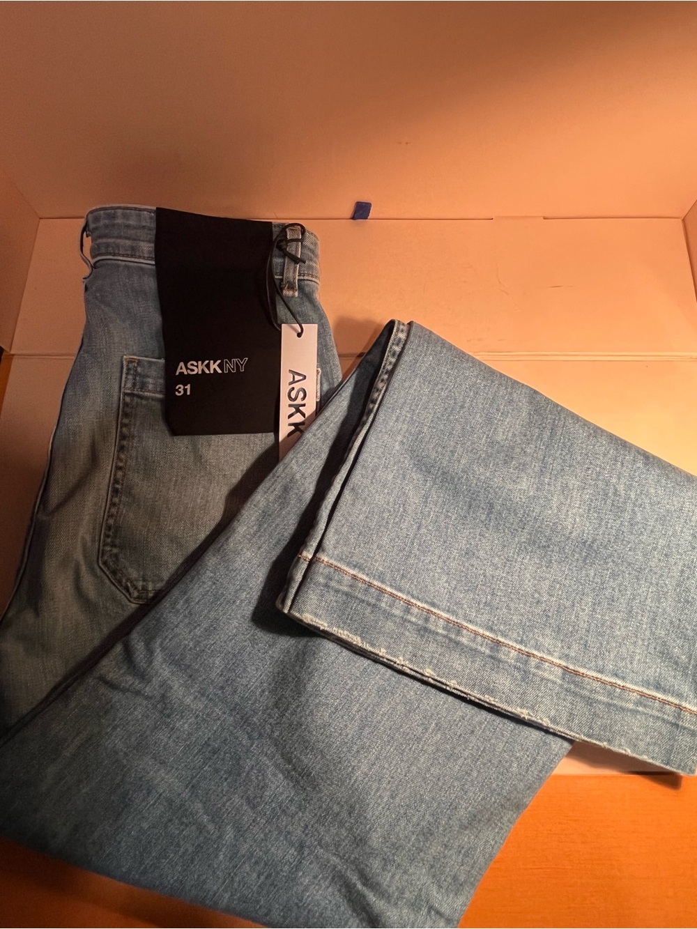 ASKKNY 🔵 NWT 🔵 Womens Denim jeans size 31 - Picture 2 of 7